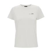 A.p.c. Vit T-shirt med Logo Print och Långa ärmar White, Dam
