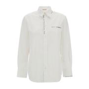 Marni Klassisk Vit Skjorta med Logotryck White, Dam
