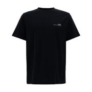 A.p.c. Svart T-shirt med Logotryck Black, Herr