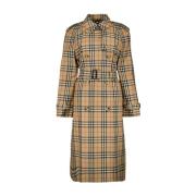 Burberry Vintage Check Trenchcoat Multicolor, Dam