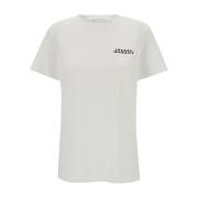 Isabel Marant Vit Logo Print T-shirt White, Dam