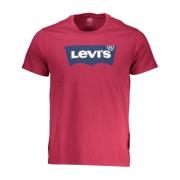 Levi's Herr T-shirt med korta ärmar i rött Red, Herr