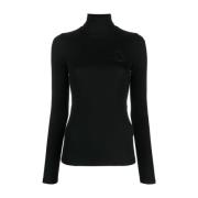 Ralph Lauren Svarta Sweatshirts för Kvinnor Aw23 Black, Dam
