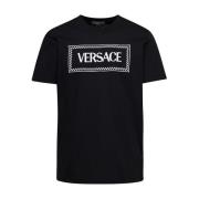 Versace Vintage Logo Svarta T-shirts och Polos Black, Herr