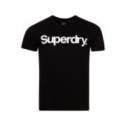 Superdry Herr T-shirt i 100% bomull Black, Herr