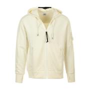 C.p. Company Modern Diagonal Zip Sweatshirt White, Herr