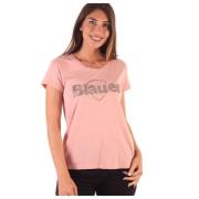 Blauer Dam T-shirt i 100% bomull Pink, Dam