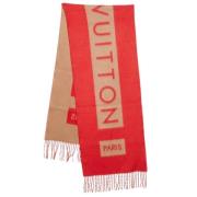 Louis Vuitton Vintage Pre-owned Kashmir sjalar Red, Dam