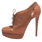Christian Louboutin Pre-owned Pre-owned Canvas stvlar Brown, Dam