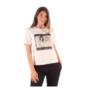 Kendall + Kylie Dam T-shirt i 100% bomull White, Dam