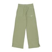 Nike Wide-Leg Fleece Pant Alligator/Sail Green, Dam