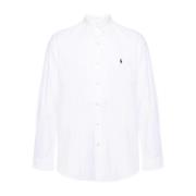 Polo Ralph Lauren Vit Button-Down Skjorta med Signatur Pony White, Her...