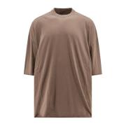 Rick Owens Brun Oversize T-shirt Brown, Herr