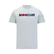 Moncler J1 091 8C00008 829Hp 870C Bomull T-shirt Green, Herr