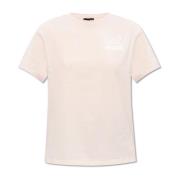 Emporio Armani EA7 T-shirt med logotyp Pink, Dam