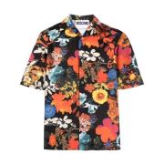 Moschino Stilig kortärmad skjorta för män Multicolor, Herr