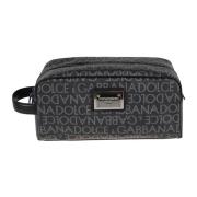 Dolce & Gabbana Svarta Plånböcker med Jacquard Logo Black, Herr