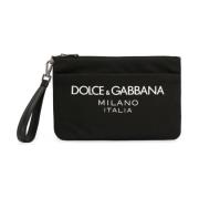 Dolce & Gabbana Svarta väskor med dragkedja och avtagbar rem Black, He...