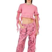 Blumarine Stiliga T-shirts och Polos Pink, Dam