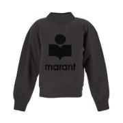 Isabel Marant Étoile Mjuk Bomullssweatshirt för Kvinnor Black, Dam