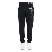 Moschino Joggers med logotryck Black, Herr