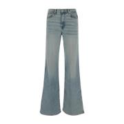 7 For All Mankind Flare Jeans i Denim för Kvinnor Blue, Dam