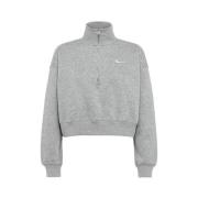 Nike Mysig och stilren sweatshirt Gray, Dam