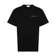 Alexander McQueen Svart Logotyp T-shirt med Korta ärmar Black, Herr