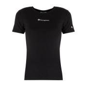 Champion Minimalistisk Elegans T-shirt Black, Dam
