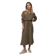 Only Skjortklänning för kvinnor - Tidlös och stilfull Brown, Dam