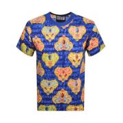 Versace Jeans Couture Blå Heart Couture Tee Multicolor, Herr