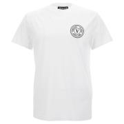 Versace Jeans Couture Slim Fit Bomull Jersey T-Shirt White, Herr