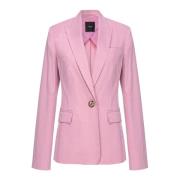 Pinko Stretch Linneblazer Pink, Dam