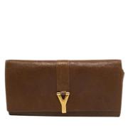 Yves Saint Laurent Vintage Pre-owned Laeder plnbcker Brown, Dam