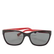 Armani Pre-owned Pre-owned Acetat solglasgon Red, Dam