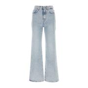 7 For All Mankind Ljusblå stretch denim Chiara Biasi jeans Blue, Dam
