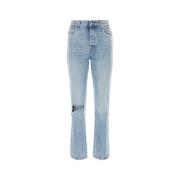 7 For All Mankind Chiara Biasi X Skinny Denim Jeans Blue, Dam