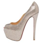 Christian Louboutin Pre-owned Pre-owned Laeder klackskor Gray, Dam