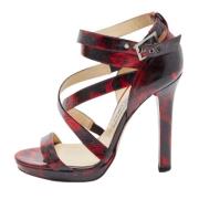 Jimmy Choo Pre-owned Pre-owned Laeder sandaler Red, Dam