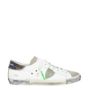 Philippe Model Vita Sneakers med Fluorescerande Piping Multicolor, Her...