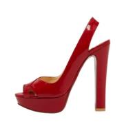 Christian Louboutin Pre-owned Pre-owned Laeder sandaler Red, Dam