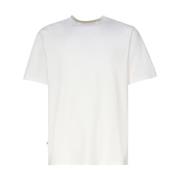 Autry Vit Bomull T-shirt med Halsringning White, Herr