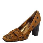 Dolce & Gabbana Pre-owned Pre-owned Mocka klackskor Brown, Dam