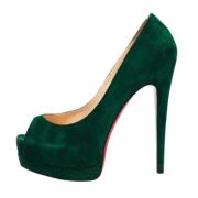 Christian Louboutin Pre-owned Pre-owned Mocka klackskor Green, Dam