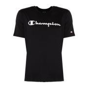 Champion Casual Stil T-Shirt Black, Herr
