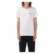 Balmain Herr Mini Logo T-Shirt White, Herr