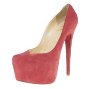 Christian Louboutin Pre-owned Pre-owned Mocka klackskor Pink, Dam