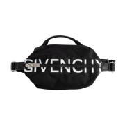Givenchy Svart G-Zip Bumbag med Topp Handtag Multicolor, Herr