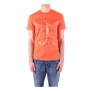 Moschino T-shirt Orange, Herr