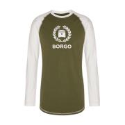 Borgo Siracusa Longlap Oliv T-shirt Green, Herr